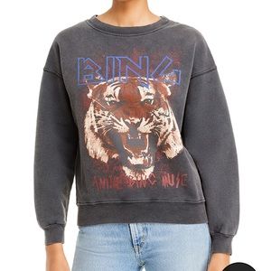 Anine Bing tiger graphic sweatshirt size M